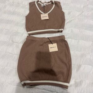 super down skirt set brand new w tags size small